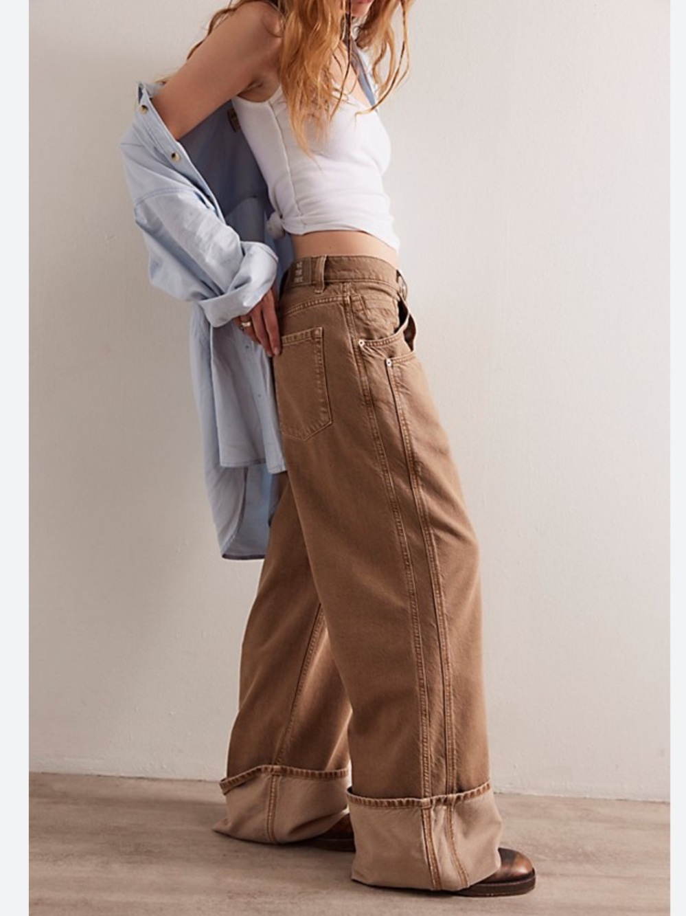 Final Countdown Cuffed Low-Rise
We The Free 
FP
NWOT
Color- Tumbleweed